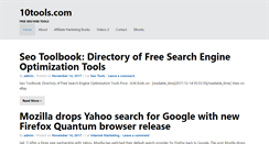 Desktop Screenshot of 10tools.com